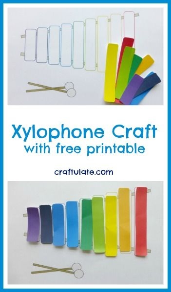 Xylophone Craft With Free Printable Craftulate