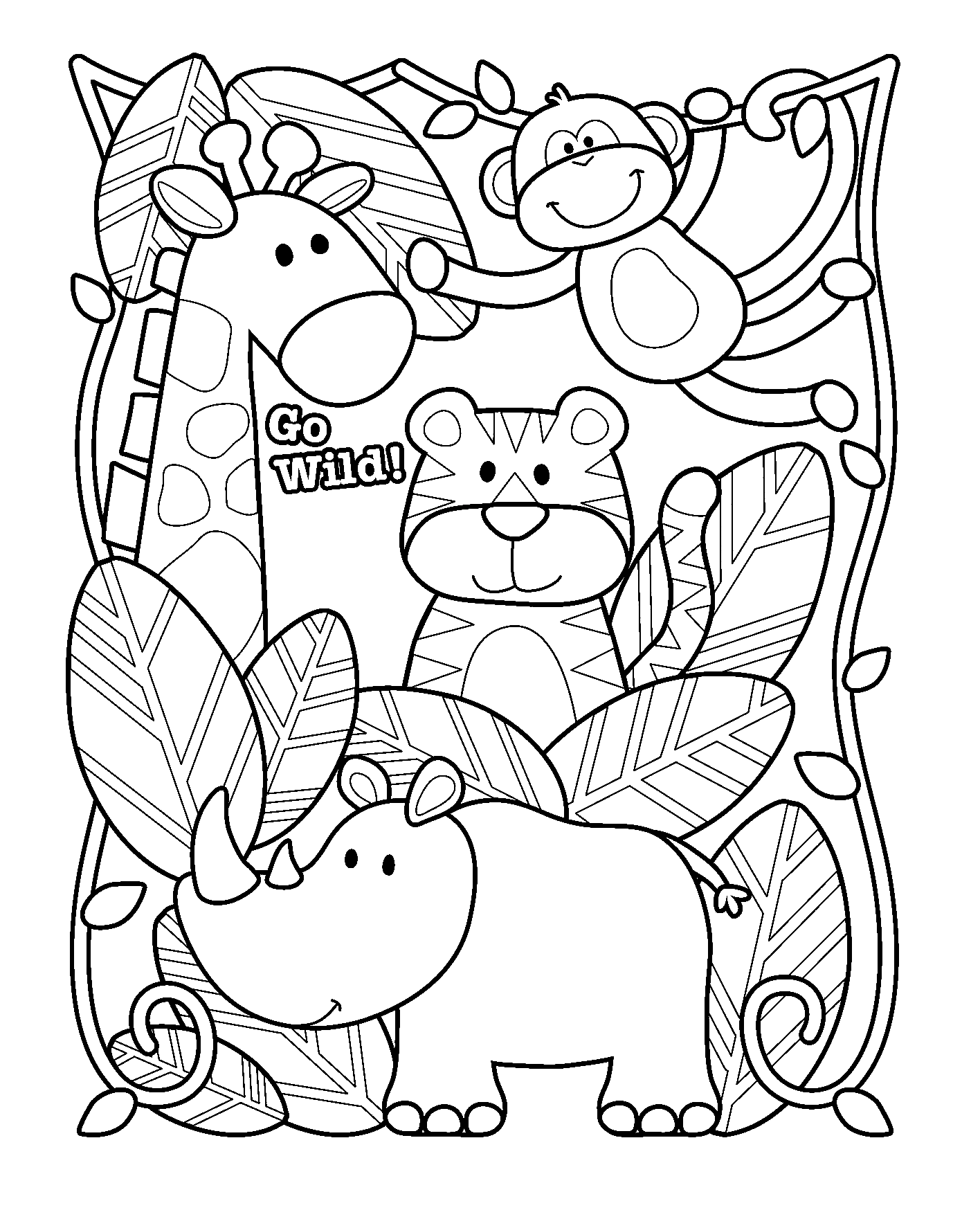 printable sheets of animals