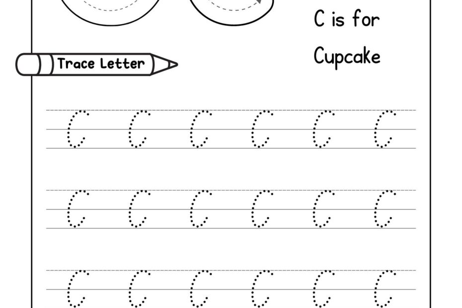 Alphabet Tracing Practice Letter C Handwriting Worksheet Uppercase Lowercase Made By Teachers