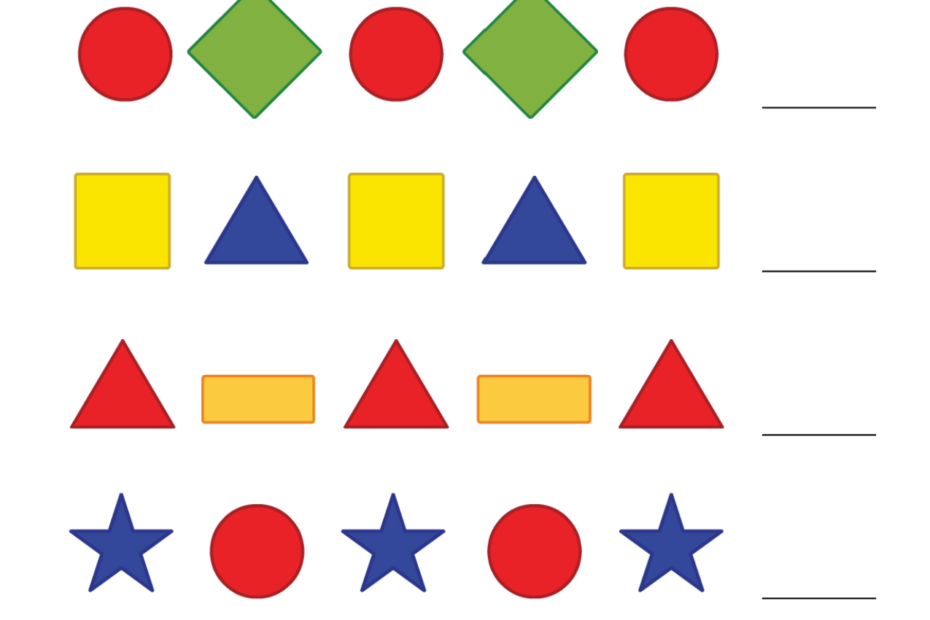 Easy Pattern Worksheets For Preschool And Kindergarten FREE Printables ABCmouse