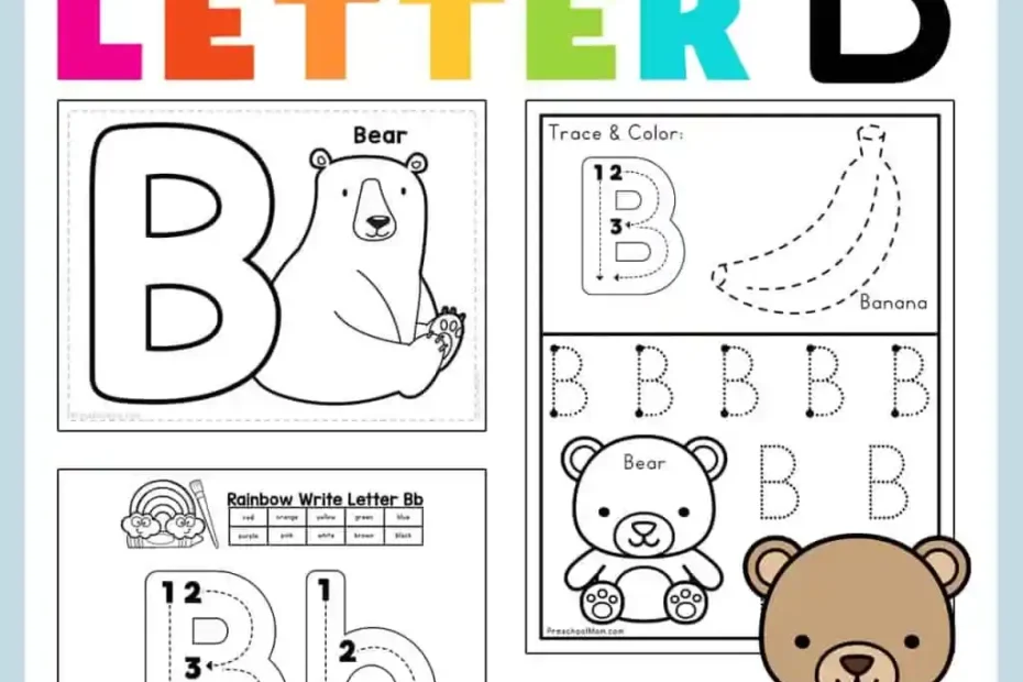 Letter B Preschool Printables Preschool Mom