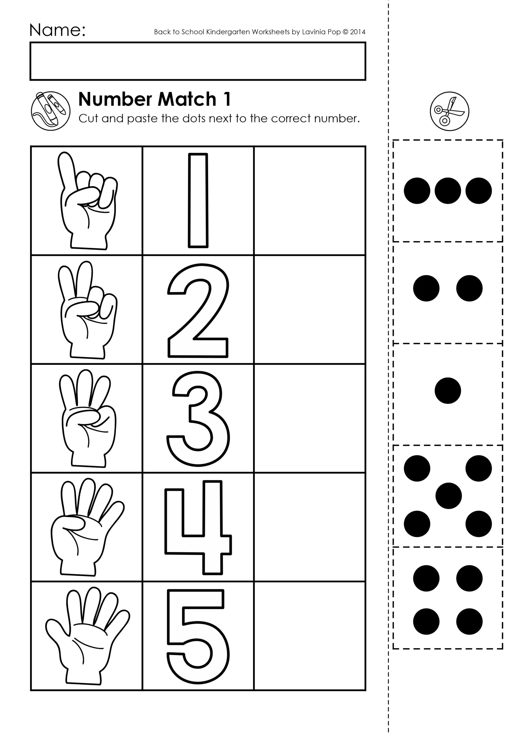 Numbers And Counting Worksheets For Kindergarten